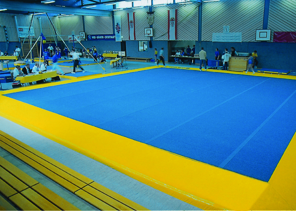 Training Floor Exercise Area with Steel Springs